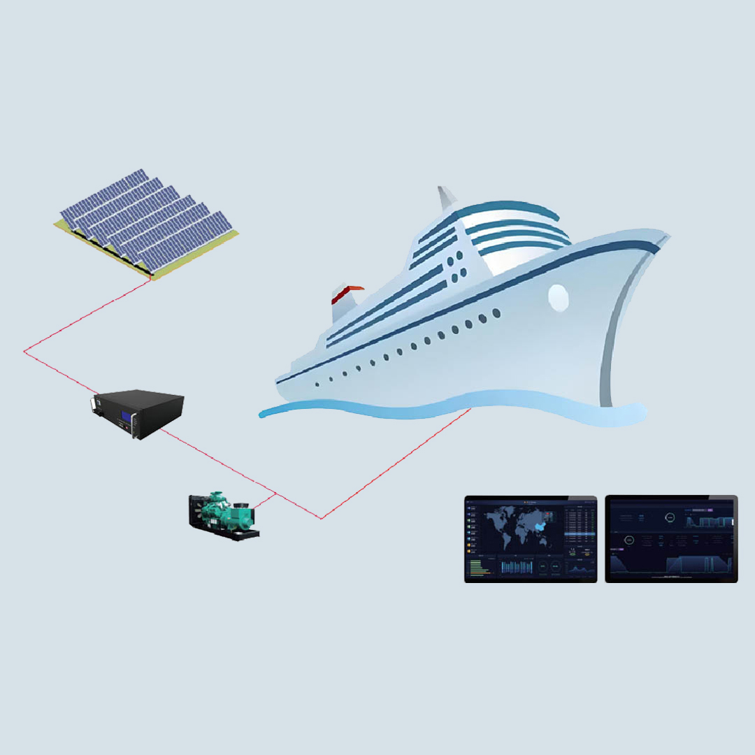 Marine PV-Diesel Generator-Energy Storage Hybrid System